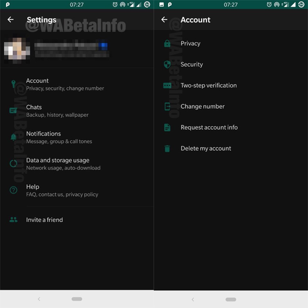 WhatsApp testib salmide öörežiimi Androidi fotode jaoks: Divulgao / WABeta teave