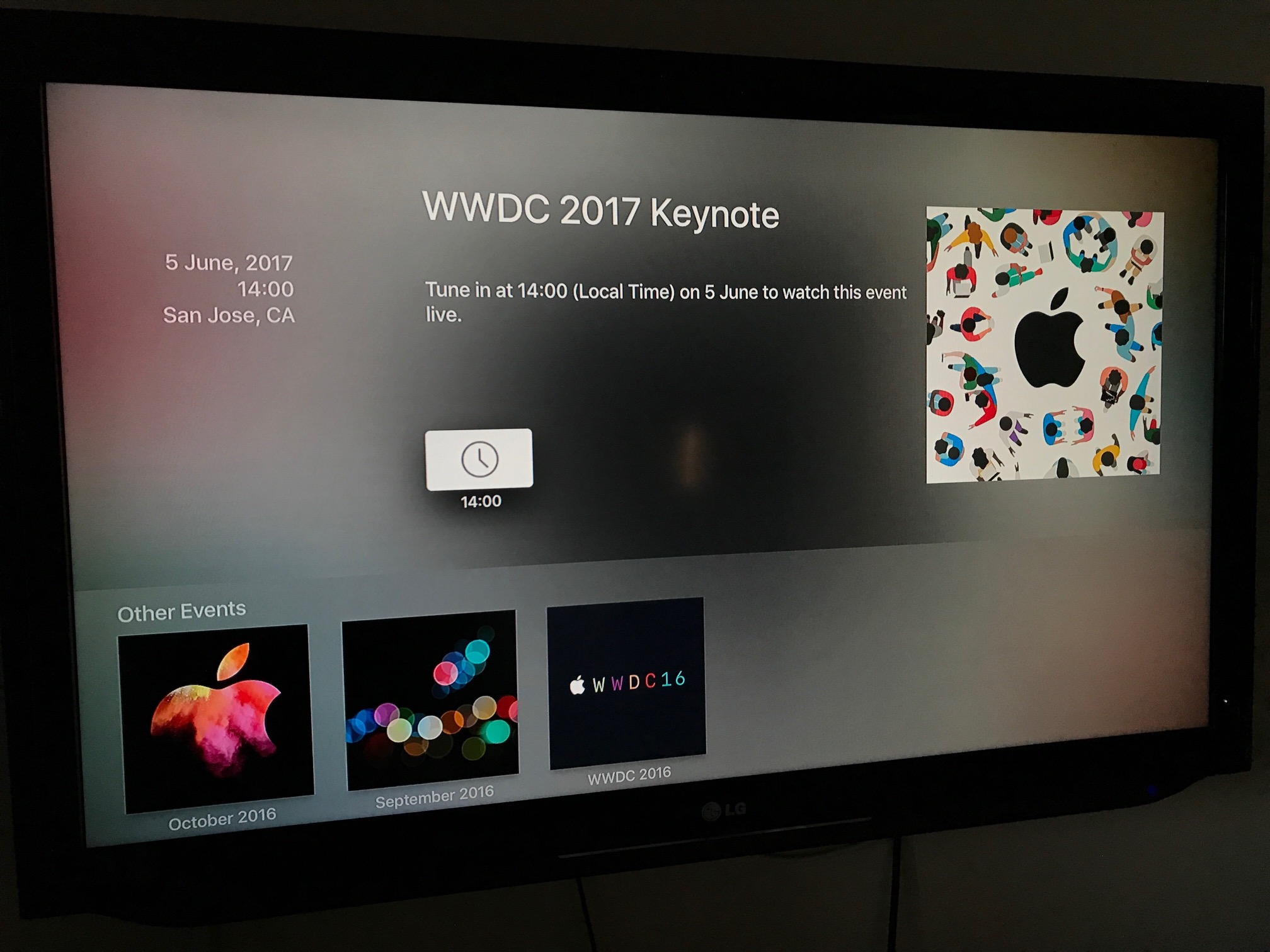 WWDC-kanal Apple TV-s