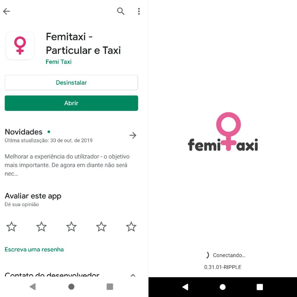 FemiTaxi on esimene Brasiilias eksklusiivse teenusega naistele käivitatud rakendus Foto: Reproduo / Clara Fabro