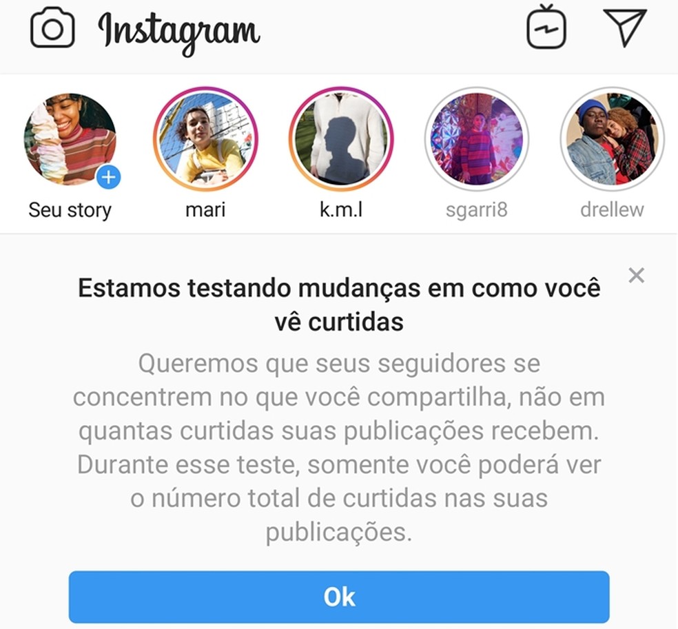 Instagrami testid Brasiilias, et varjata fotode kaudu postitusi saavate meeldimiste arv: Divulgao / Instagram