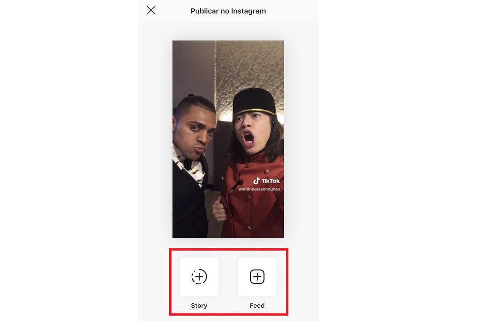     TikToki videoid on võimalik jagada Instagramis või lugude fotokanaleid: Reproduo / Rodrigo Fernandes