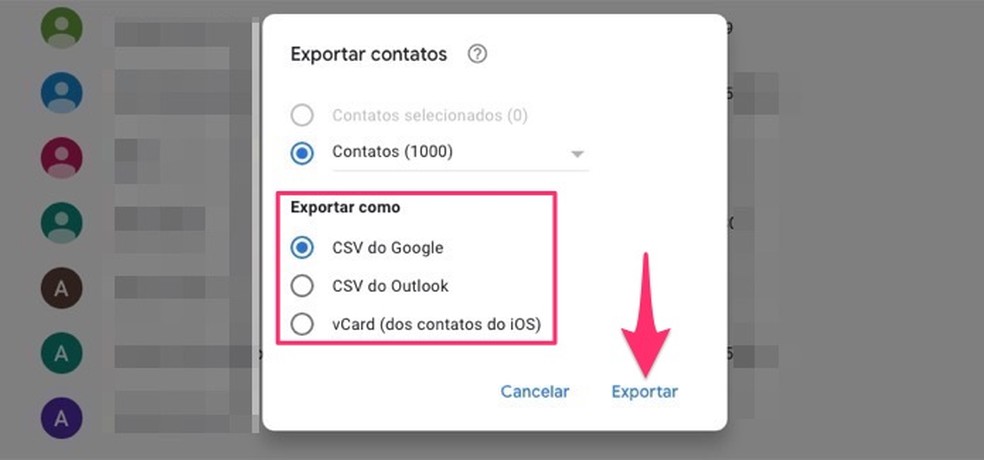 Kui salvestate dokumente Gmaili kontaktidega arvutisse, kasutades teenust Google Photos Kontakt: Reproduo / Marvin Costa