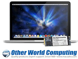 OWC Aura Pro MacBooks Pro jaoks
