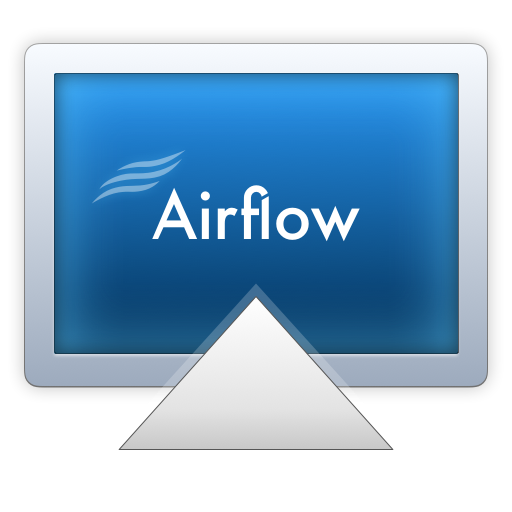 Õhuvoolu rakenduse ikoon macOS-i jaoks