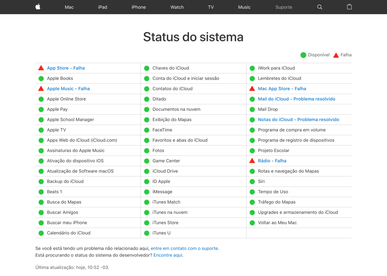 Apple Musicul ja App Store'il on probleeme [atualizado: resolvido!] -