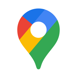 Google Mapsi rakenduse ikoon - liiklus ja toit