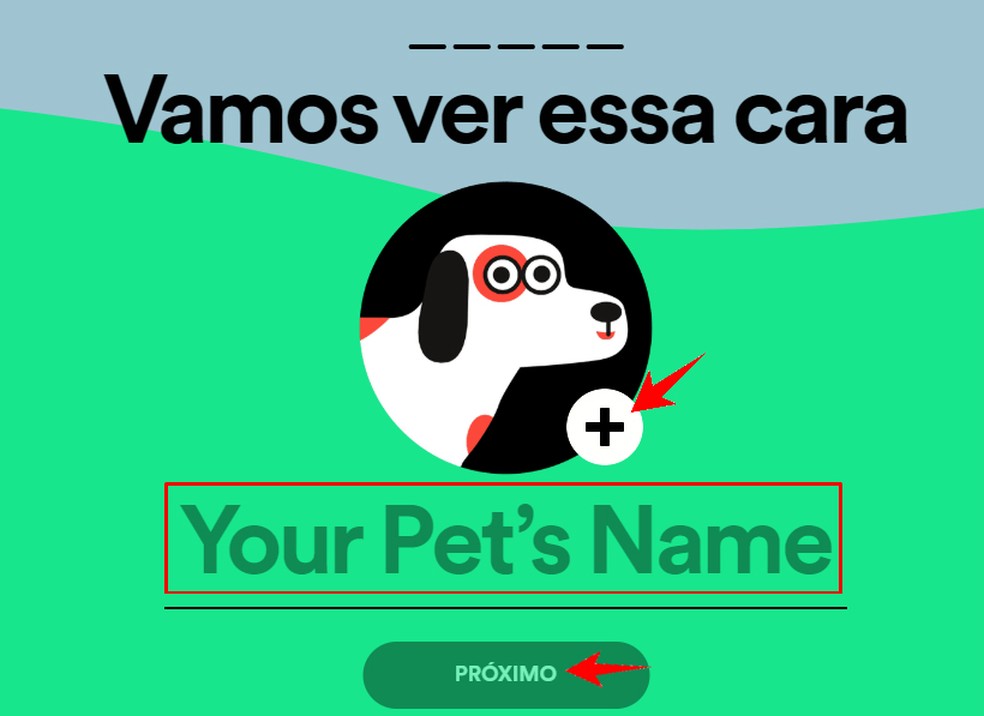 Spotify võimaldab teil lisada loomade nimesid ja fotosid. Foto: Reproduo / Rodrigo Fernandes