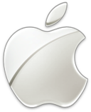 Apple hõbedane logo