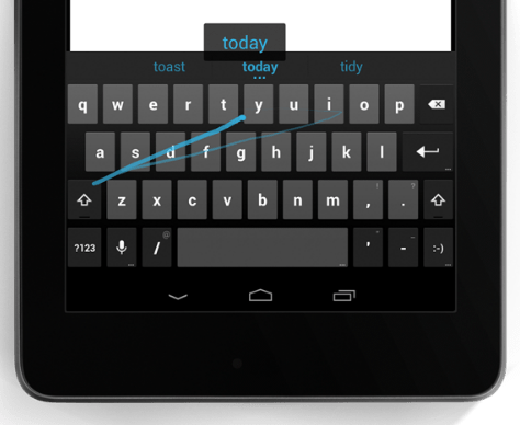 Liigutuste kirjutamine - kuidas alla laadida Android 4.2 käekiri