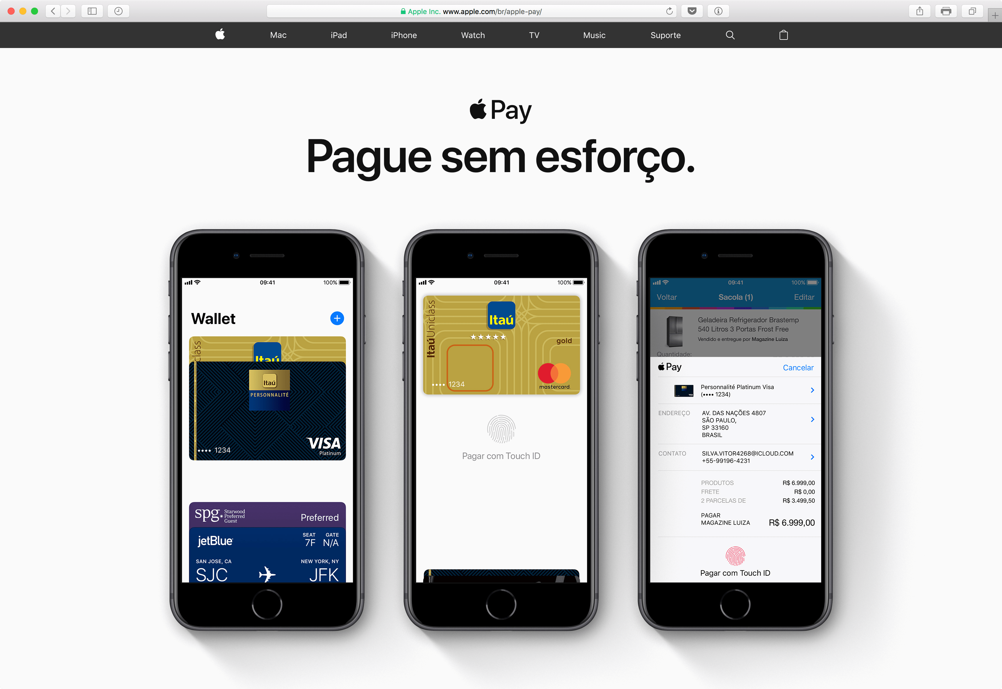 Apple makse Brasiilias (Banco Ita)