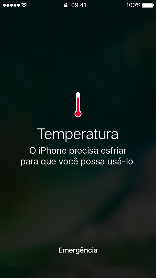 Peringatan suhu tinggi iPhone