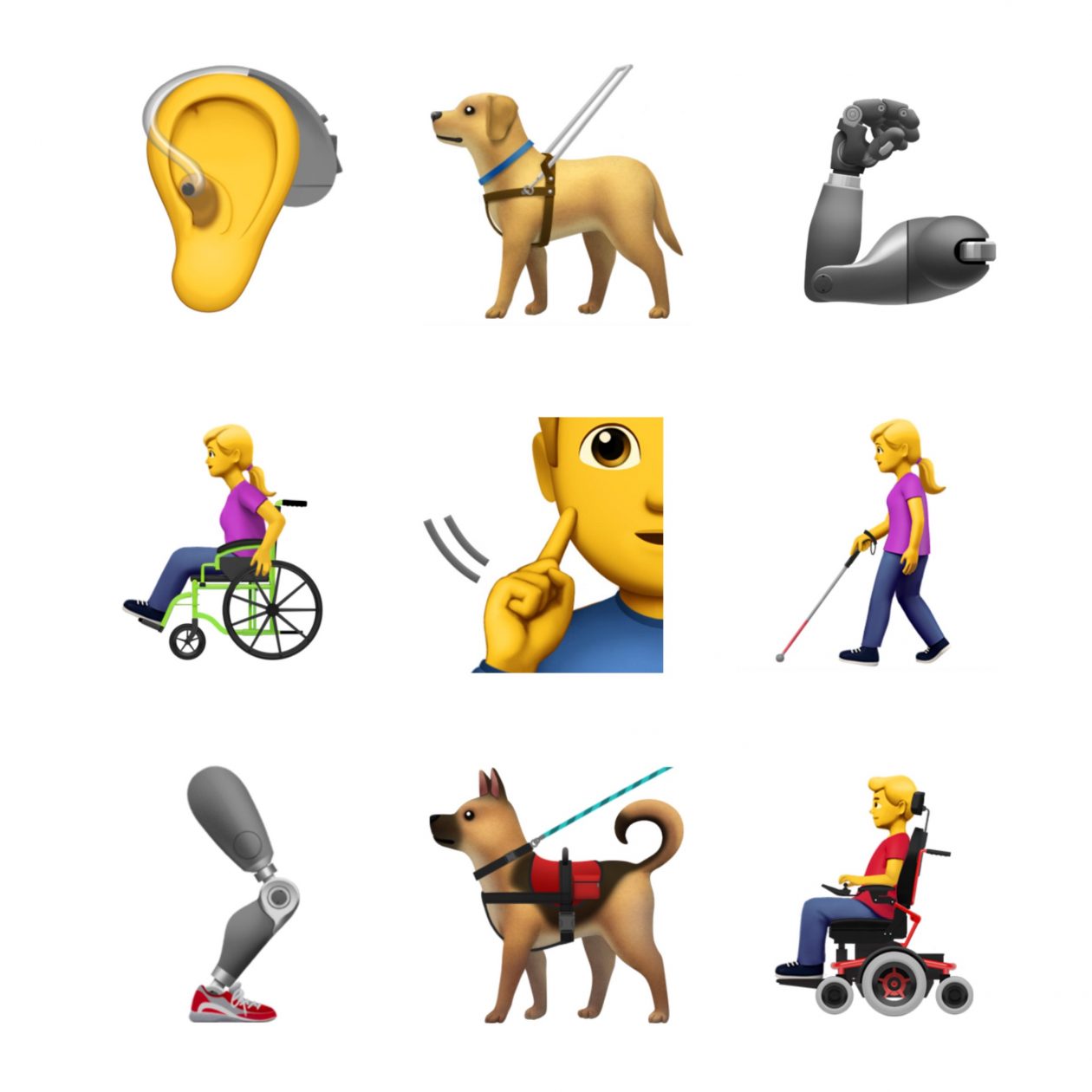 Apple pakkus puuetega inimeste paremaks esindamiseks välja uue emotikonigrupi