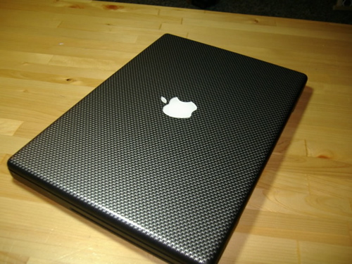 Süsinikkattega MacBook-liimid - süsinikkiud (2006)