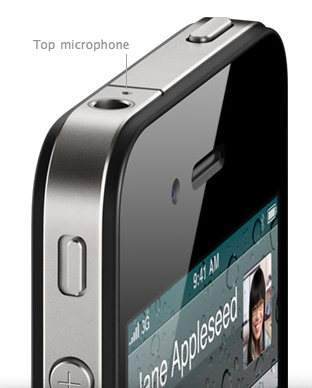 Mikrofon iPhone 4 kedua