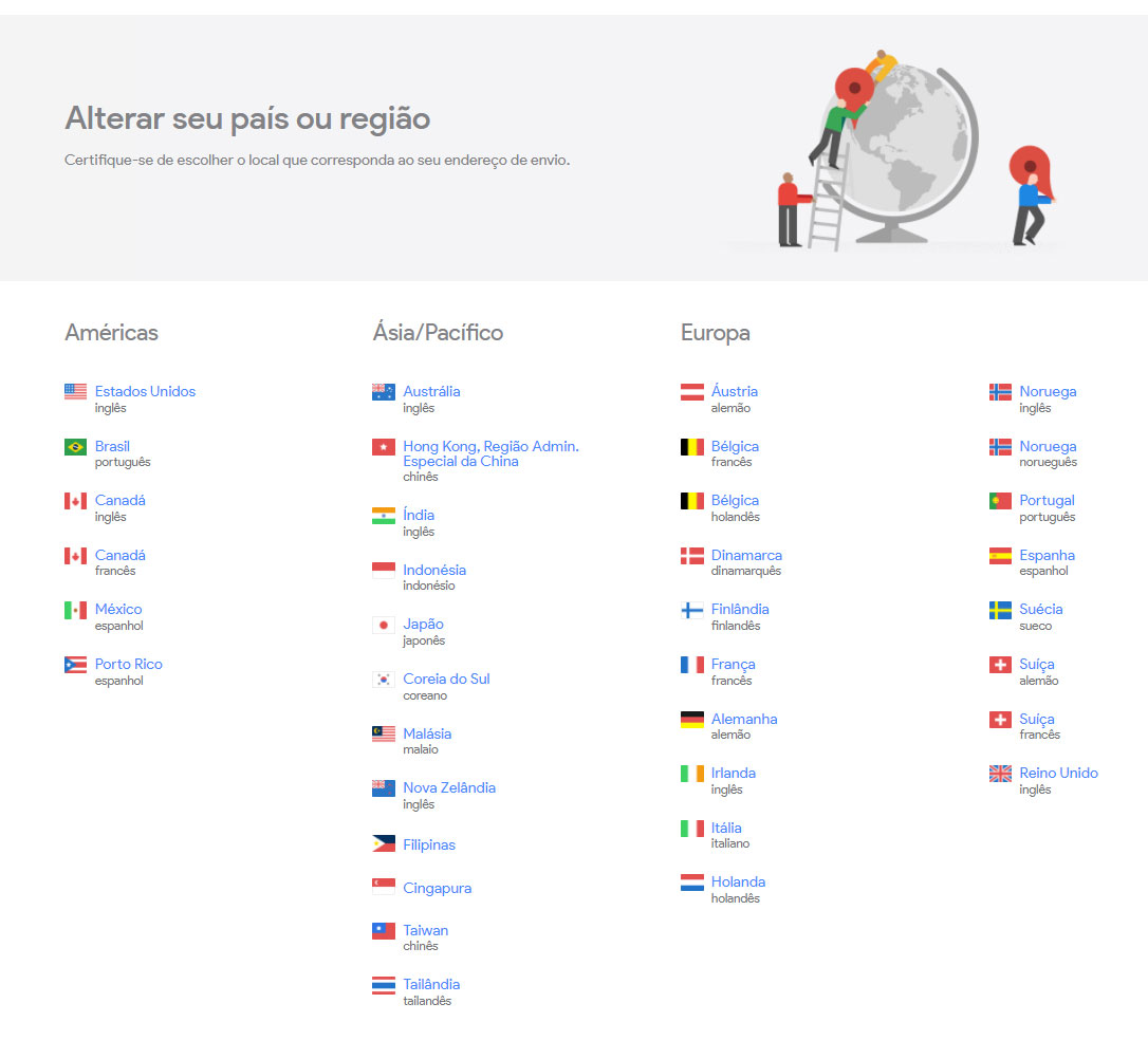 Google Store hakkab registreerima uusi turge, sealhulgas Brasiiliat