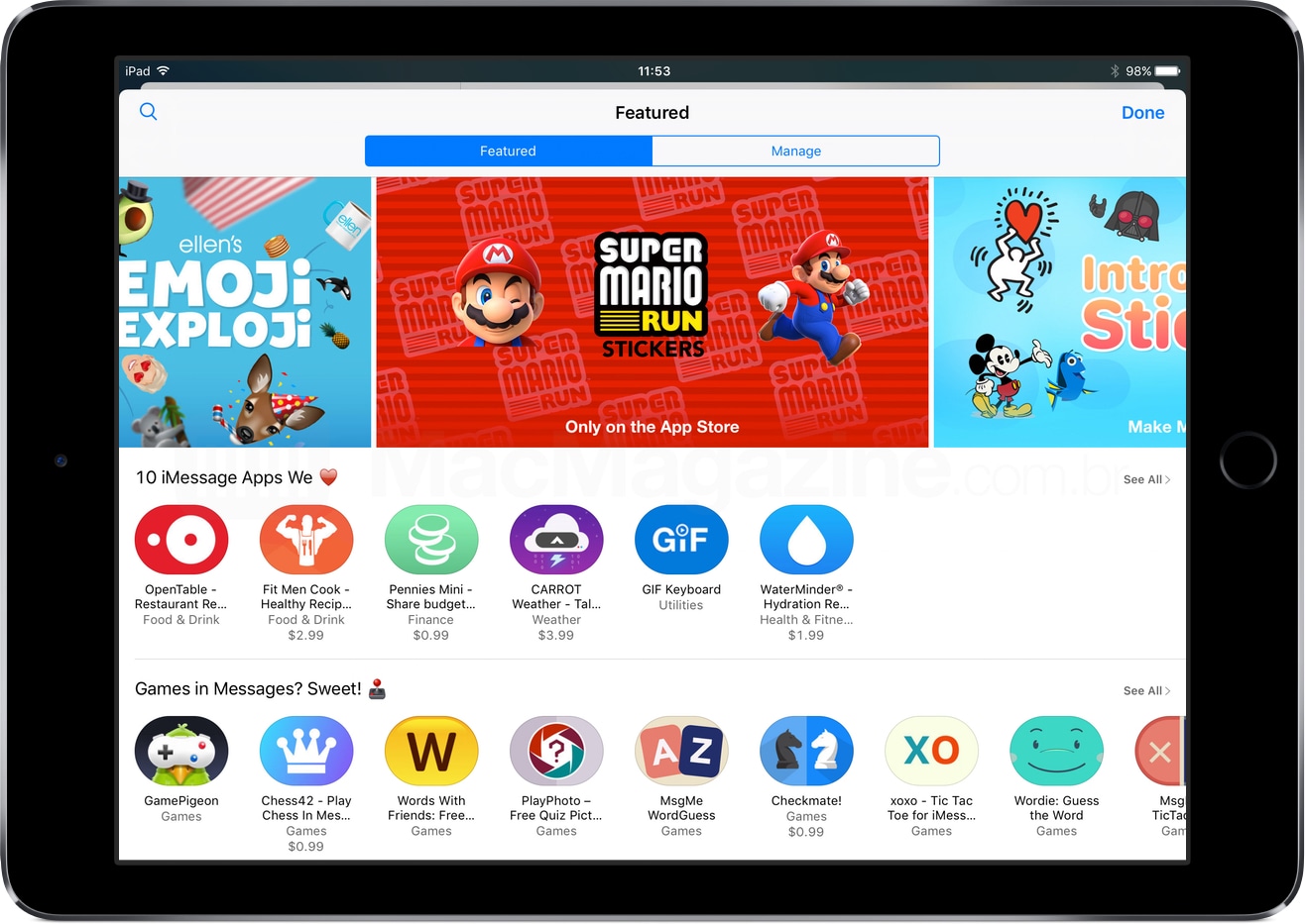 IMessage App Store'is on peaaegu 5000 rakendust, kuid kasv on aeglustumas