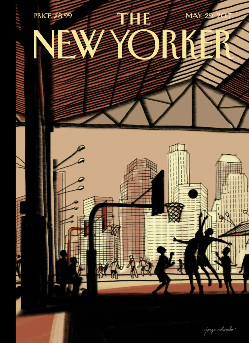 Kasing New Yorker dibuat pada iPad Pro