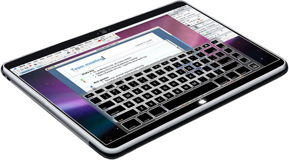 Salah satu dari beberapa maket tablet Apple