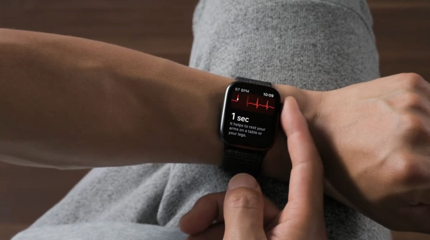 Lisateave Apple Watch Series 4 EKG-anduri kohta