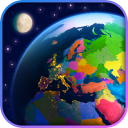 Maa 3D-rakenduse ikoon - maailma atlas