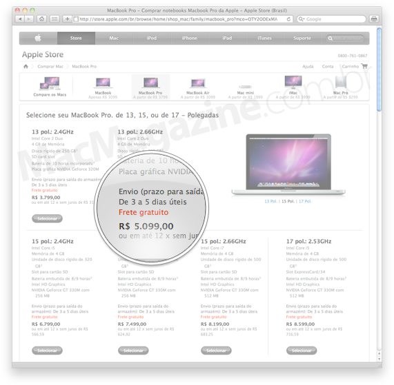 MacBooks Pro Apple'i veebipoes