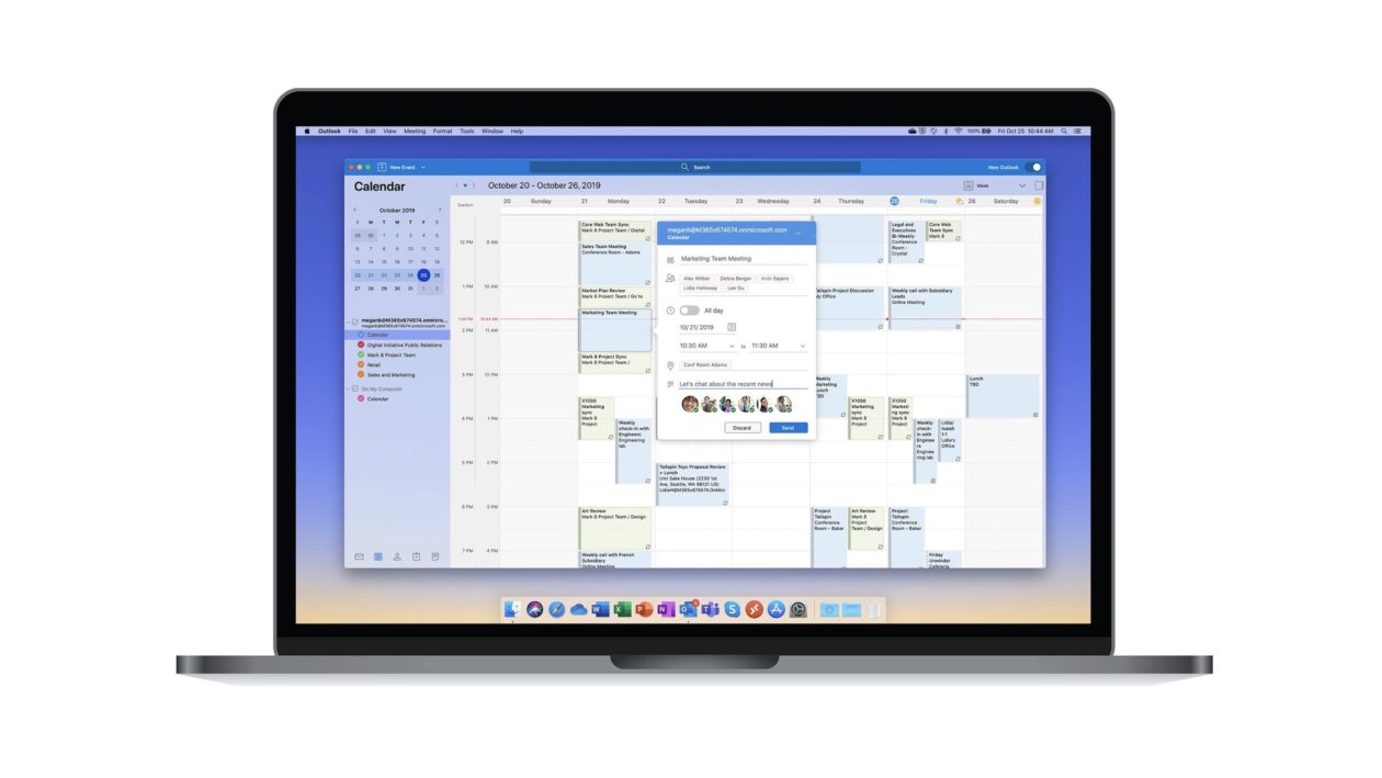 Outlook for Mac saab uue ilme ja parema konto sünkroonimise -