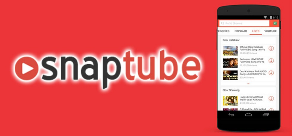 SnapTube, populaarne videorakendus, ostab ilma foto: Reproduo / SnapTube kasutajate loata