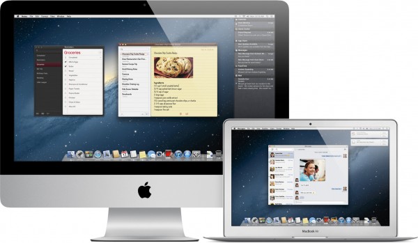 iMac ja MacBook Air koos OS X Mountain Lioniga