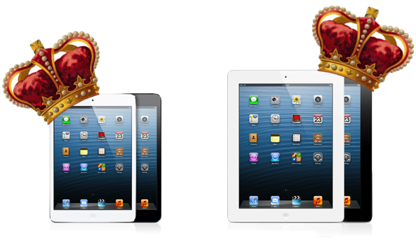 iPad dan iPad mini dengan mahkota