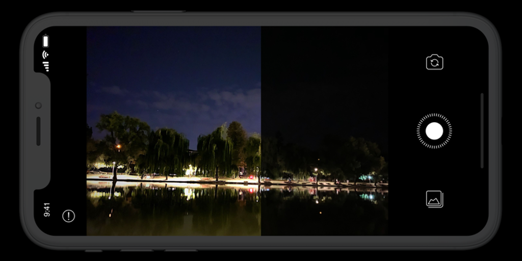 Tehke fotosid väga pimedas kohas iPhone'i rakenduse NeuralCam abil -