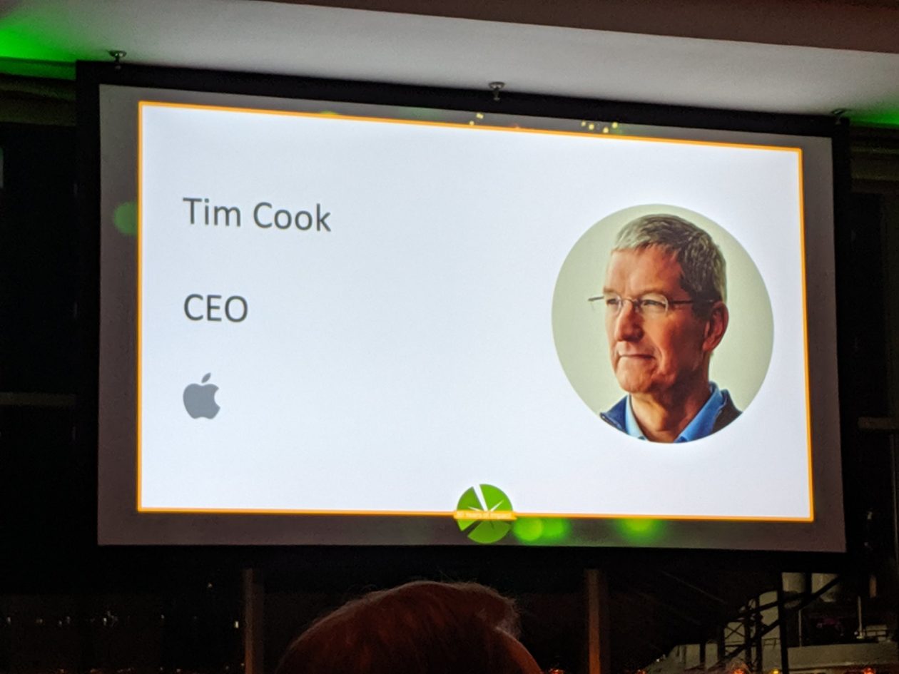 Tim Cook rääkis üritusel, kus Apple pälvis jätkusuutlikkuse auhinna -