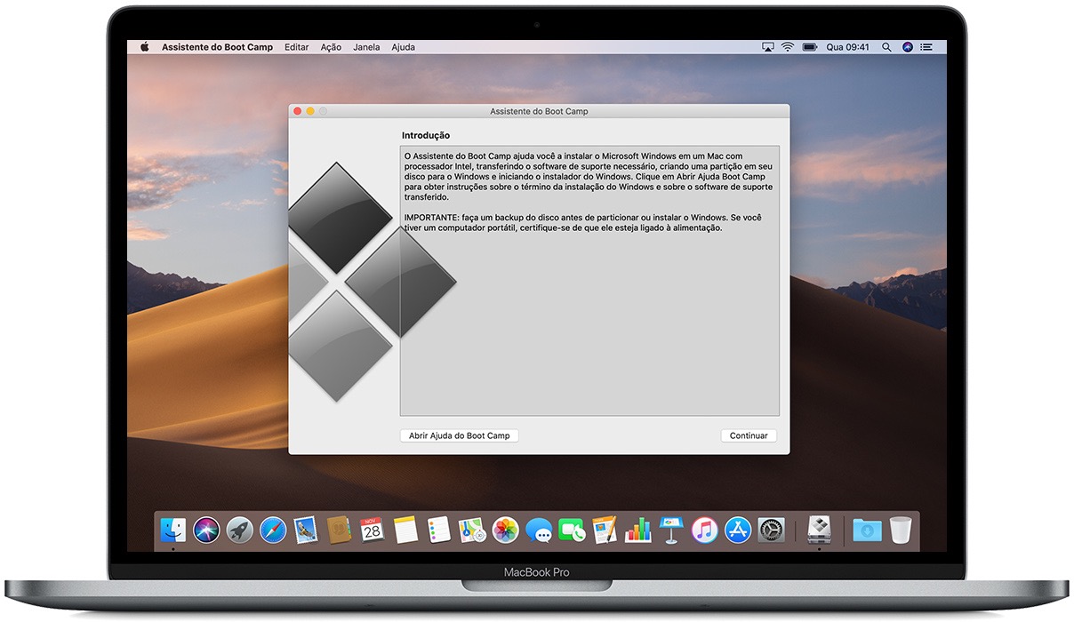 Boot Camp töötab Windows 10 operatsioonisüsteemiga macOS Mojave