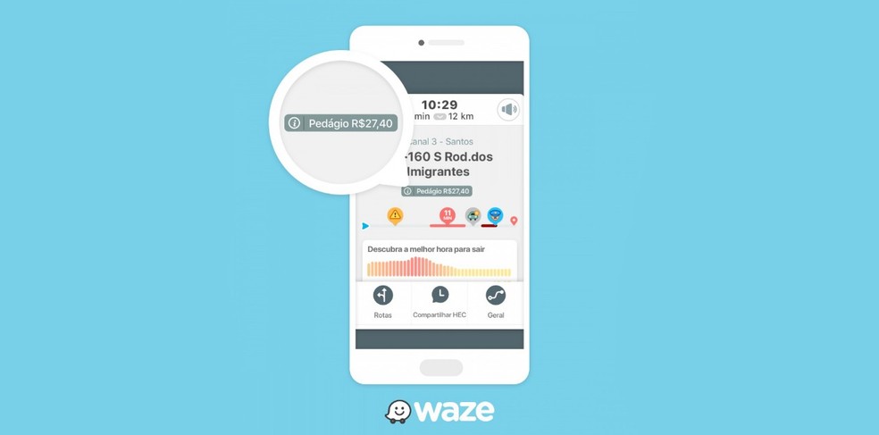 Waze näitab nüüd teemaksu hindu Brasiilias; vaata, kuidas see töötab Foto: Divulgao / Waze