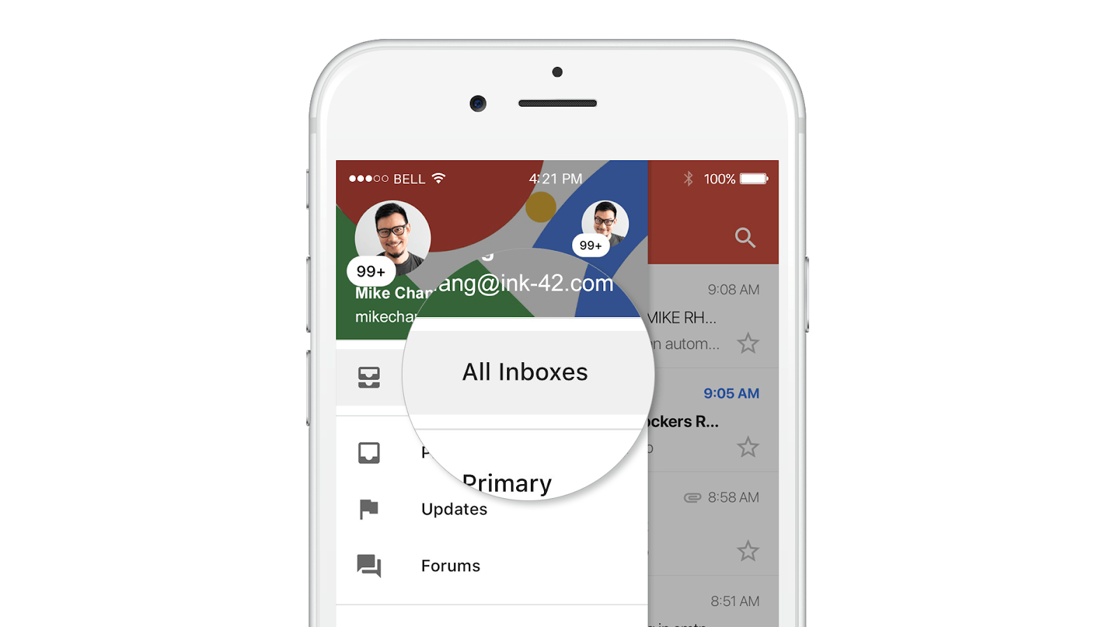 Integreeritud Gmaili postkast