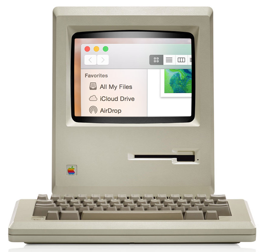 Macintosh vs.  Võrkkesta pilt