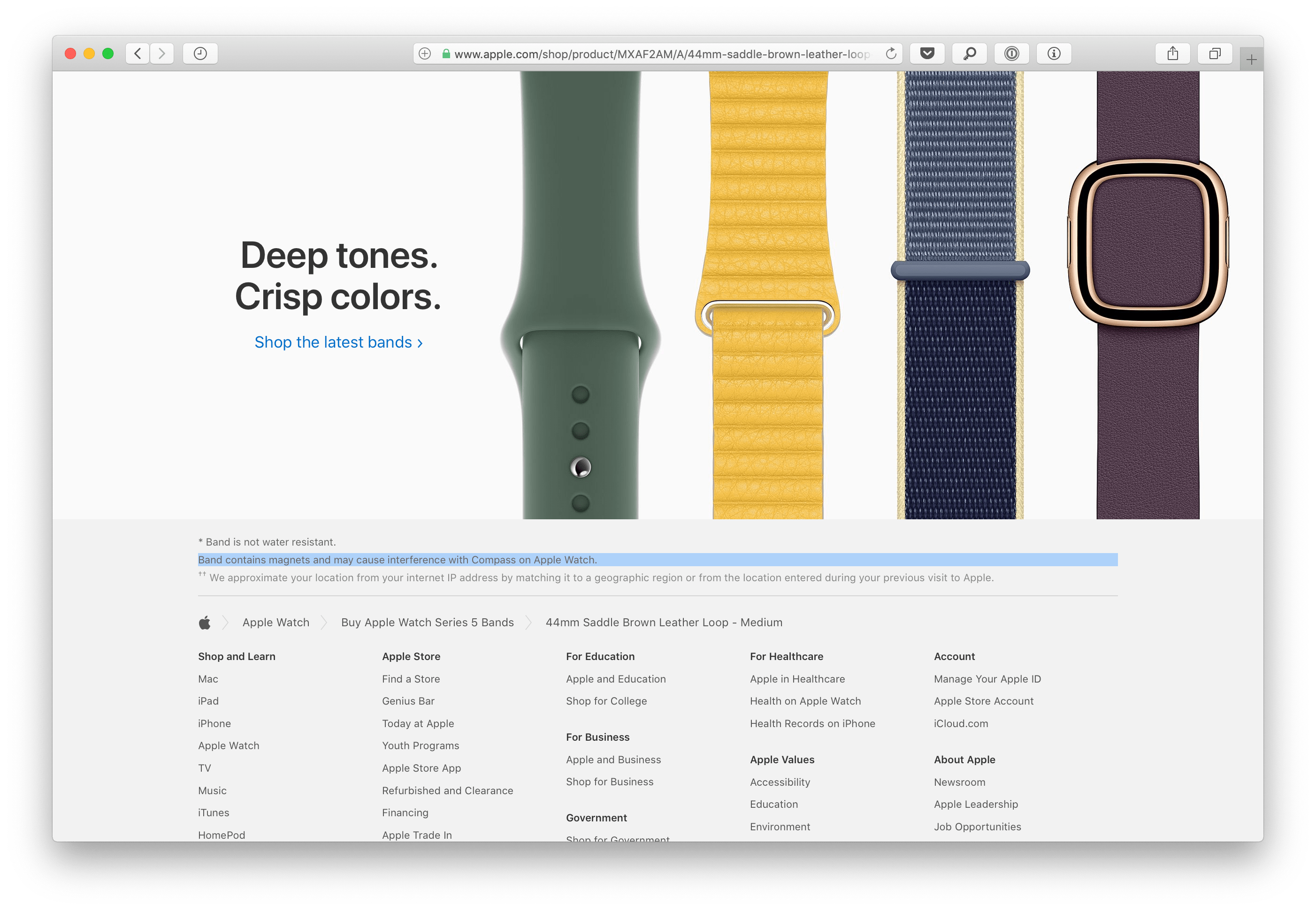 Lisateave Apple Watch Series 5 kohta: kompassi häired, lisarihm Editioni mudelitel ...