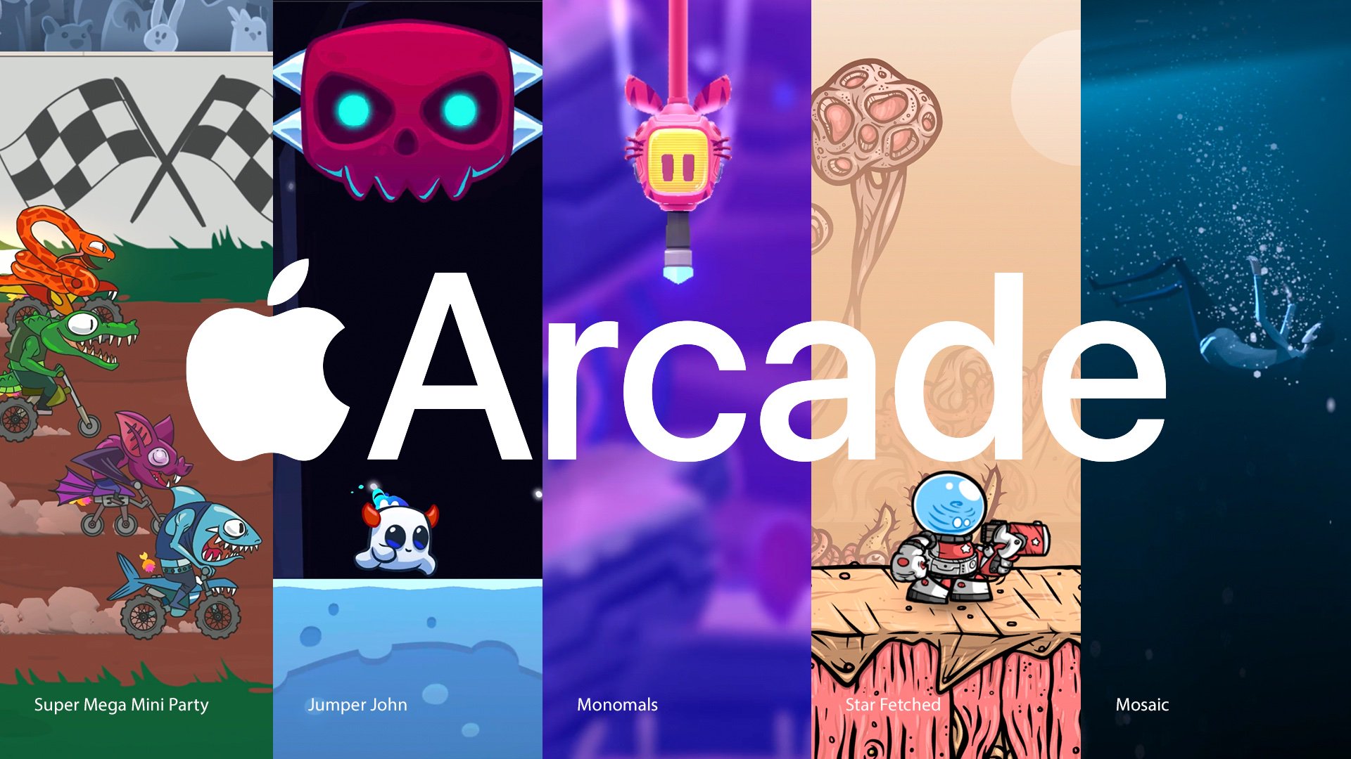 Apple Arcade võitis 5 uut mängu, sealhulgas Super Mega Mini Party ja The Mosaic