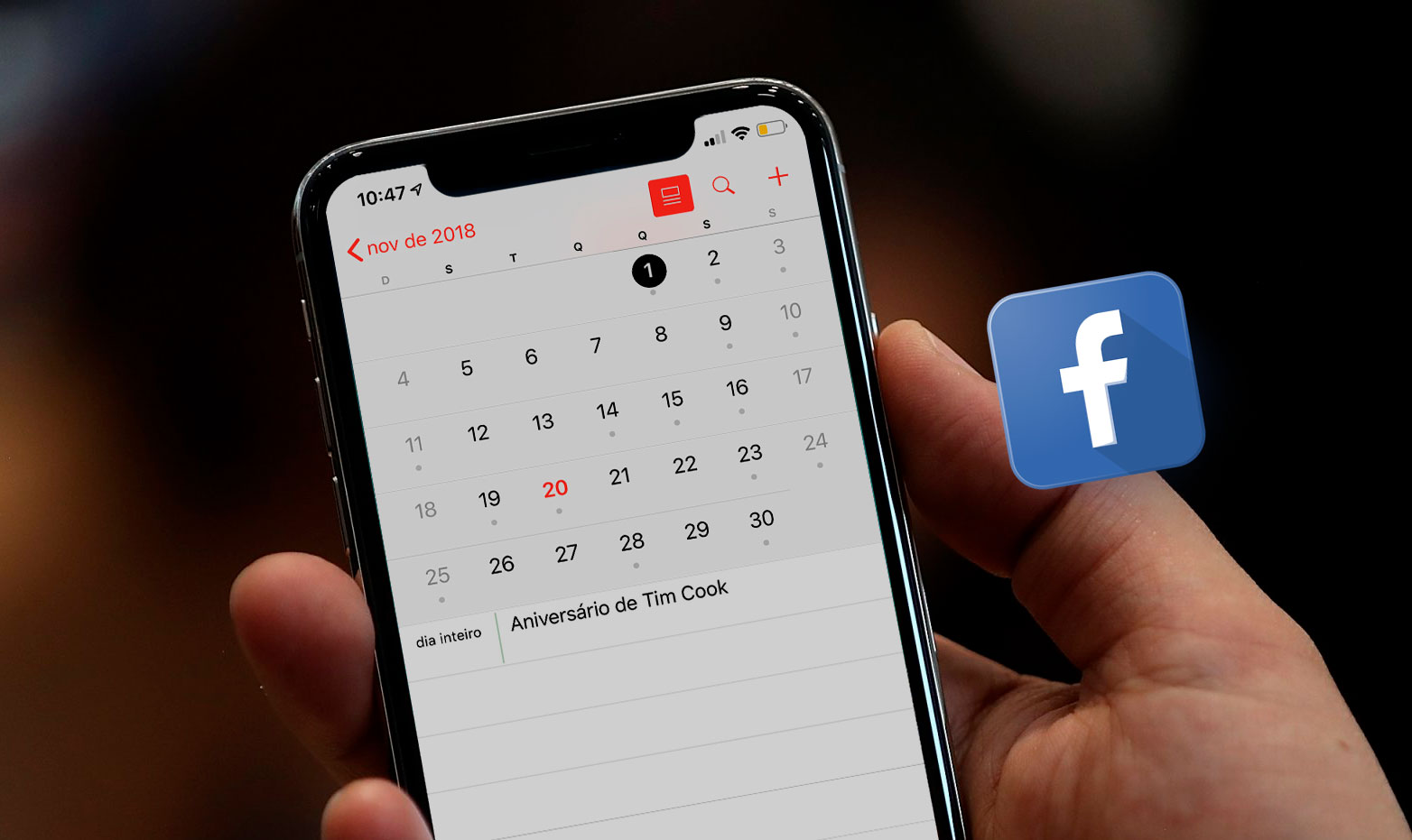Sünnipäeva- ja Facebooki sündmuste sünkroonimine iPhone'i ja iPadi algse kalendriga