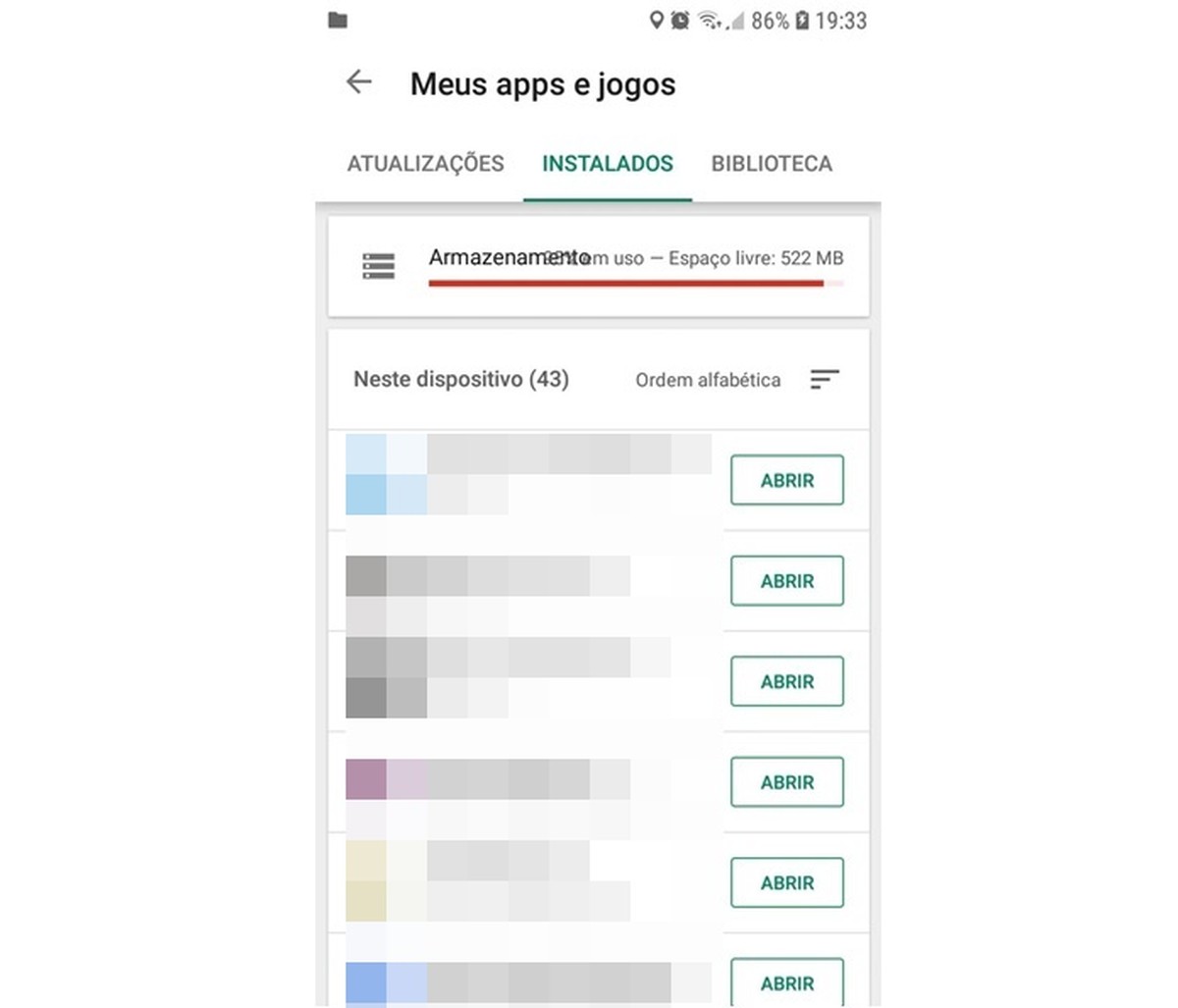 Google Play pood näitab nüüd Android-rakenduste allalaadimiseks vaba ruumi