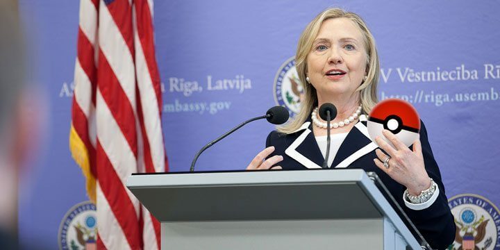 Hääletamine: Hillary Clinton korraldab Pokemon GO spordisaalis kampaaniaüritust