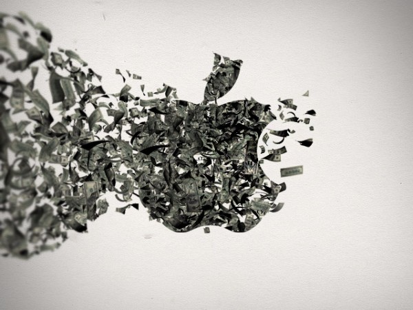 Lendava rahaga Apple'i logo