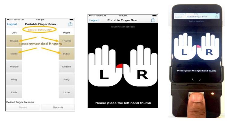 iPhone digunakan sebagai pemindai biometrik di bandara