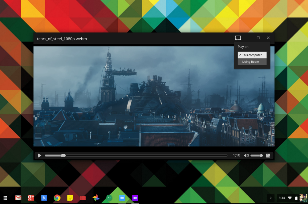 Chromebookid saavad Google Drive'i salvestatud videote jaoks Chromecasti toe