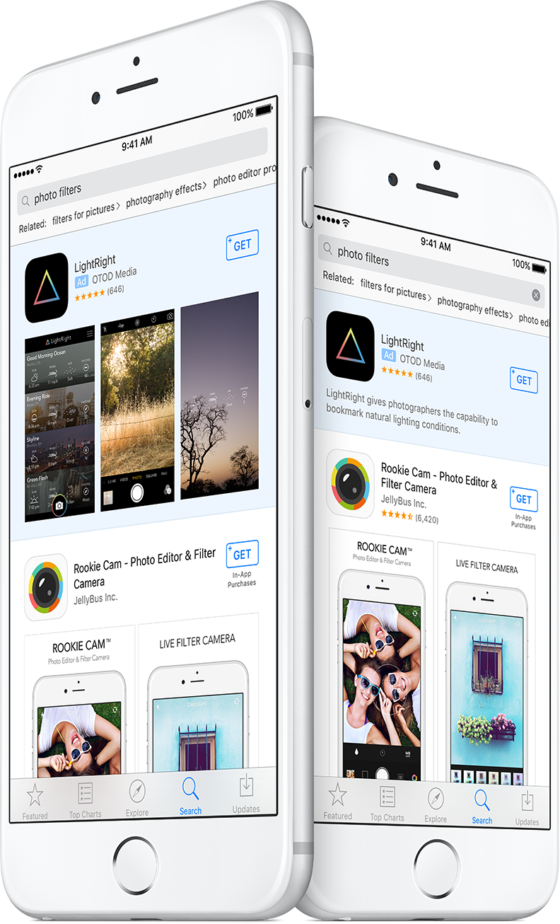 App Store'i otsingureklaamid