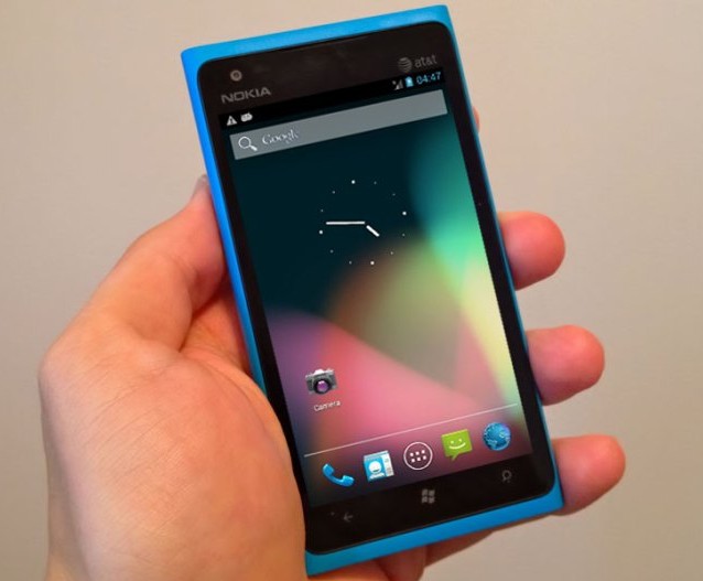 Enne Microsofti omandamist testis Nokia Lumia Androidiga