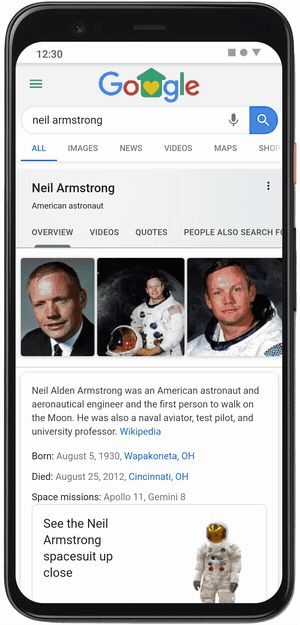 Google AR |  Neil Armstrong
