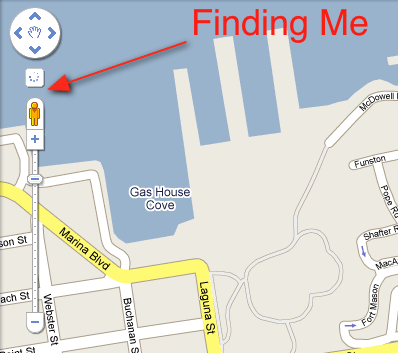 Google Maps rakendab funktsiooni Minu asukoht: teie ligikaudne asukoht kaardil