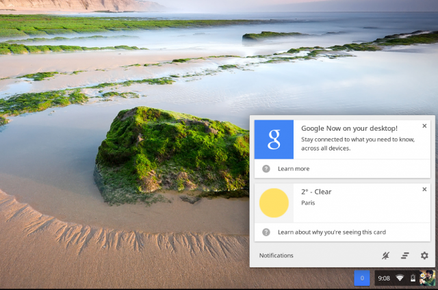 Google Now teeb Google Chrome'is peaaegu oma debüüdi