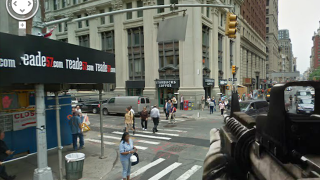 Google Shoot View, Street View Call of Duty