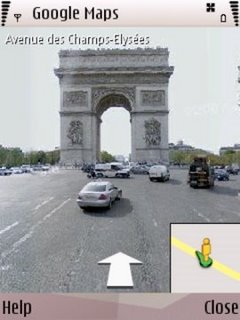 Google Street View teenustes Nokia S60 ja Windows Mobile